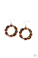 Load image into Gallery viewer, Paparazzi Jewelry Earrings GLOWING in Circles - Brown