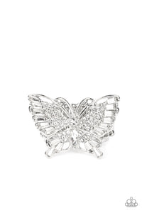 Paparazzi Jewelry Life of the Party Fearless Flutter - White 0622