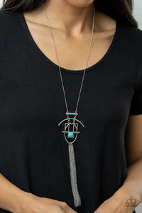 Paparazzi Exclusive Necklace Eco Echoes - Blue