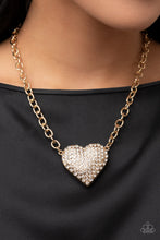 Load image into Gallery viewer, Paparazzi Jewelry Necklace Heartbreakingly Blingy Gold